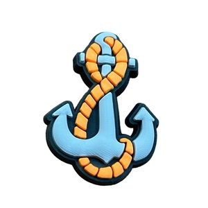 Anchor Croc Charm